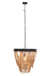 Orsina Wood Bead Chandelier