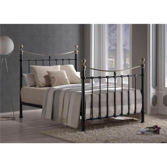 Square Tubular White Metal Bed Frame - Single 3ft
