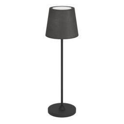 EGLO Leonero Steel And Fabric Portable Touch-Dimmer LED Tuneable White Table Lamp, Black
