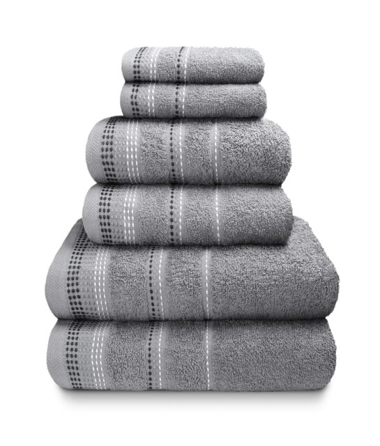 Berkley Pure Cotton Face Towels Super Soft and Absorbant Silver Face cloth 1