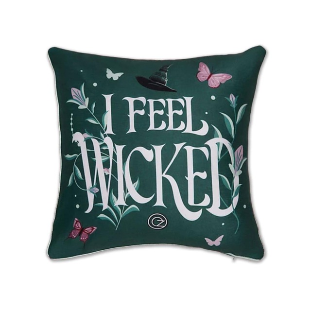 Wicked I Feel Wicked Filled Cushion Green Green 45cm x 45cm 1