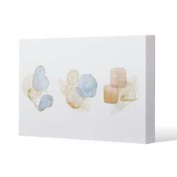 beige watercolor illustration & elements (Canvas Print) Cream