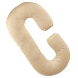 Aamira Pregnancy Maternity Pillow, 140x65x20cm C Shaped Memory Foam Cream Cream 140x65x20cm Cream Cream 1