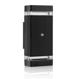 Auraglow Dusk Till Dawn Sensor Double Up & Down Wall Light - THRUXTON Grey Anthracite/Fitting Only