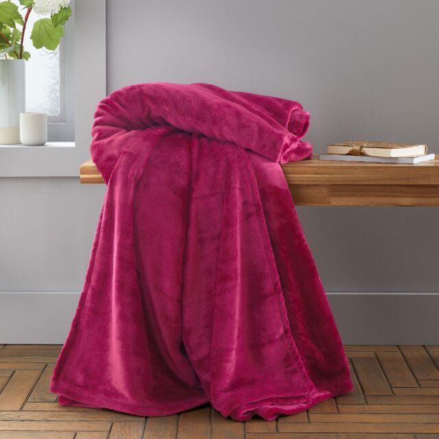 Catherine Lansfield Raschel Velvet Touch Blanket Throw