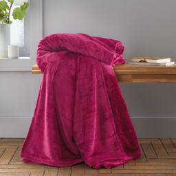 Catherine Lansfield Raschel Velvet Touch Blanket Throw