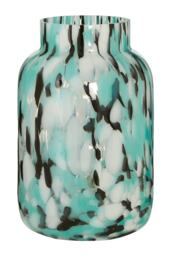 Calla Medium Speckle Effect Glass Vase Multi Assorted