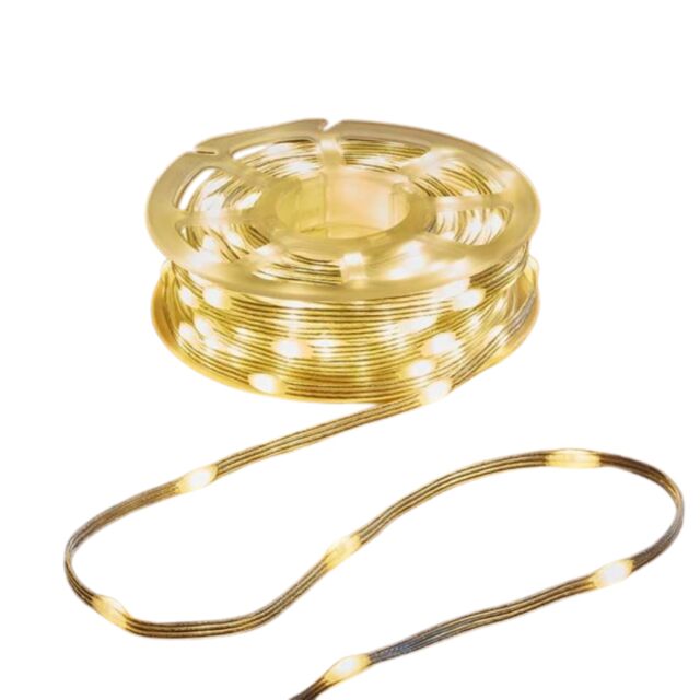 75m Light up Christmas Two Tone String Lights with 1000 Warm White & Cool White LEDs