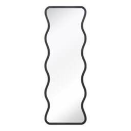 Charles Bentley Amsterdam Mirror in Black Weather Resistant