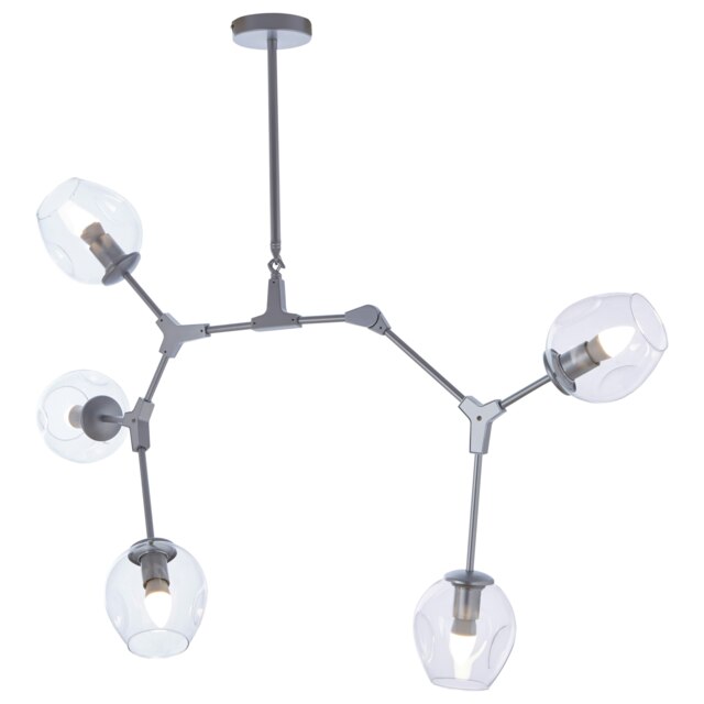 Orsina 5 Arm Silver Finish Pendant Light