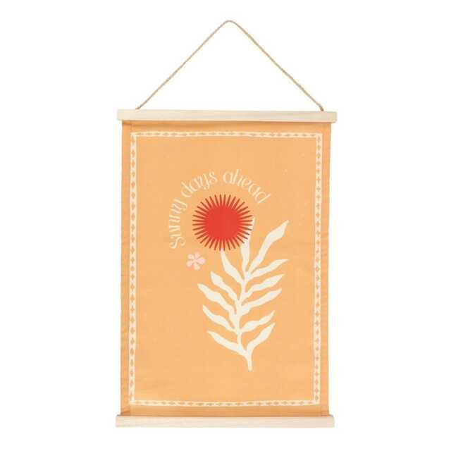 Something Different Sunny Days Ahead Hanging Wall Decoration - Orange - One Size