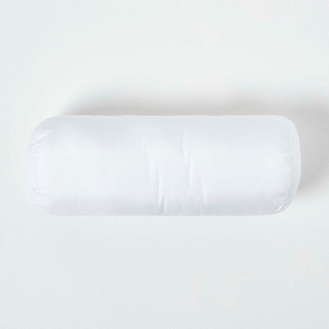 "Homescapes Luxury Super Microfibre Bolster Cushion Pad Insert Inner 40 x 15 cm (16 x 6 inches) White 40 x 15 cm (16 x 6"")"