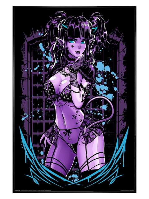 Black Gloss Framed Requiem Collective Blair Maxi Poster Multi
