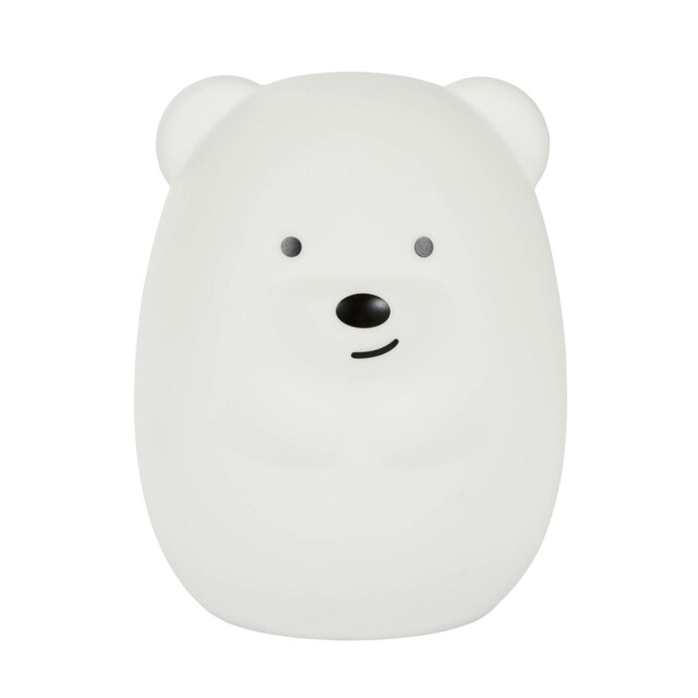 BHS Glow Kid's LED Bear Table Lamp, White White White