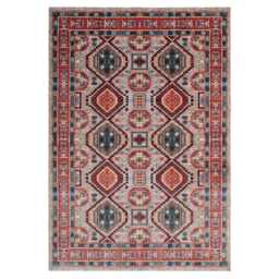 Multicolour Low Pile Traditional Persian Velvet Texture Area Rug 80cm x 300cm