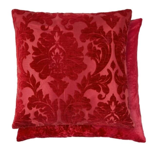 Baroque Cushion Cover Red Red Red
