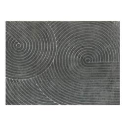 Marlow 120x160cm Plush Velvet Area Rug Washable Non Slip Floor Mat Living Room Grey Grey