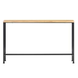 SoBuy Industrial Console Table, Light Oak & Black, 47.2 x 7.9 x 31.9 in, 5.9 kg - FSB19-L-E