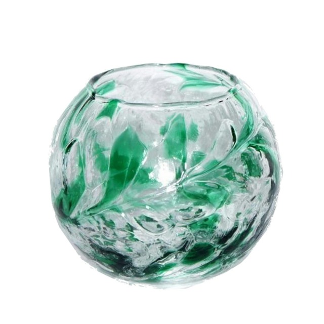 Milford Collection Tealight Holder April Birthstone Friendship Nightlight Emerald Small