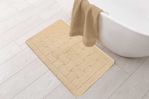 Shades Collection Bath Mat in Cream