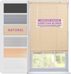 PVC Venetian Blinds 25mm Slats Waterproof, Easy Clean