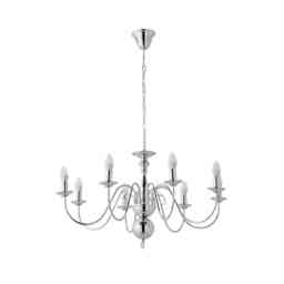 ValueLights Gothica 8 Way Chrome Ceiling Light Chandelier and Bulbs