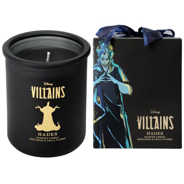 Disney Villains Hades Glass Candle - Narcissus & Chilli Flower