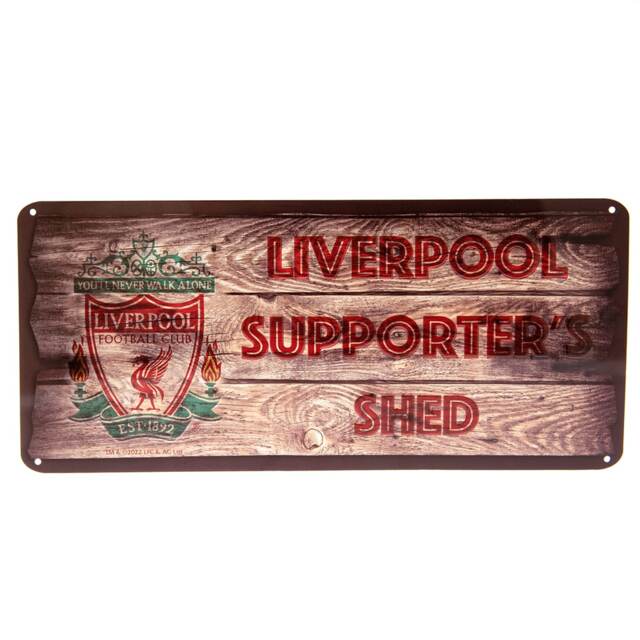 Liverpool FC Supporters Shed Plaque Brown Brown 1