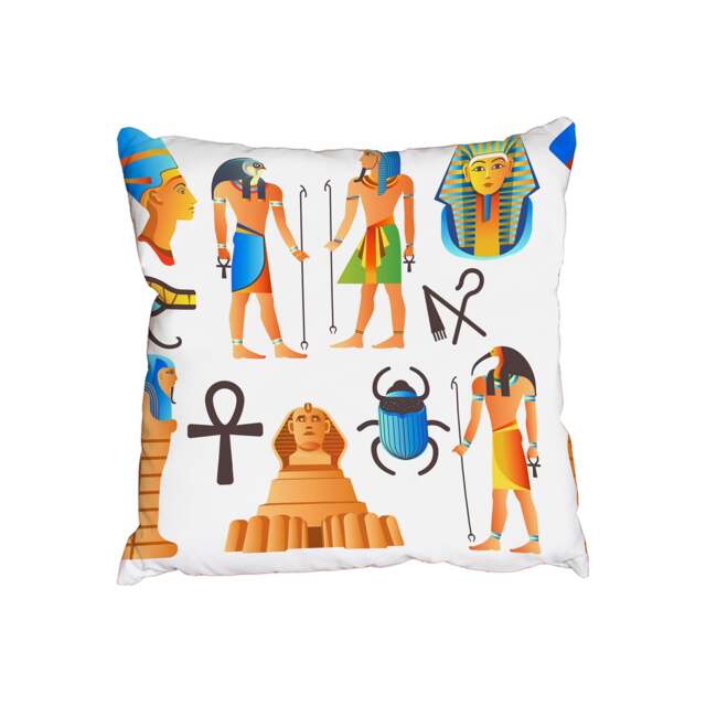 Egyptian mythological signs (Outdoor Cushion)