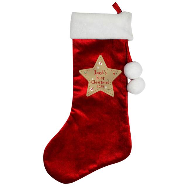 Personalised Christmas Red Stocking