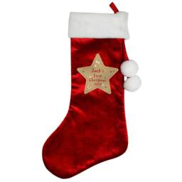 Personalised Christmas Red Stocking
