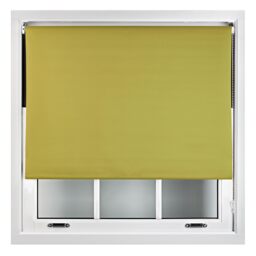 Blackout Roller Blind 120cm Wide x 210cm Long Metal Fittings Green Green