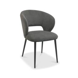 Bentley Designs - Luca - Dining Chair in Grey Fabric (Pair)