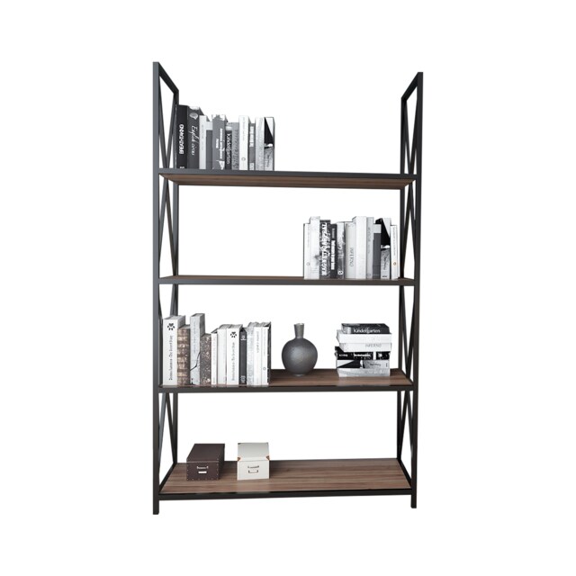 Decorotika Xena Metal 4-tier Bookcase Bookshelf Shelving and Display Unit