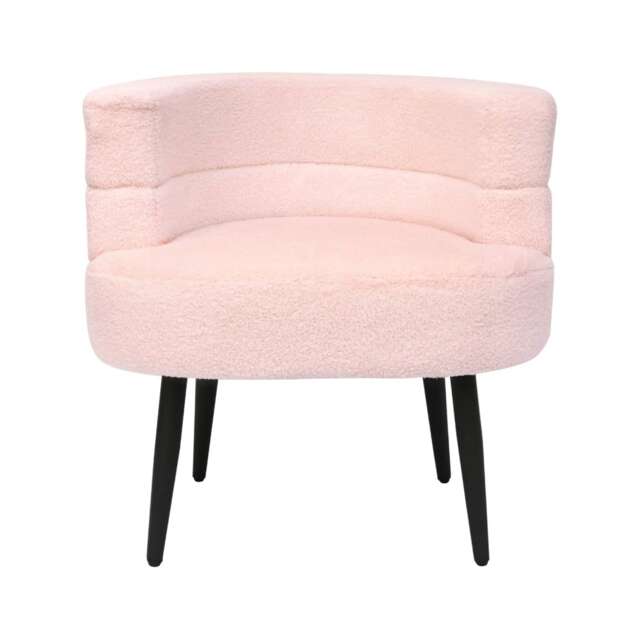 Alivio Sherpa Sofa Chair for Living Room & Bedroom (Pink)