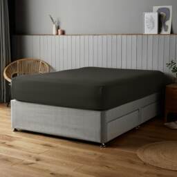 Silentnight Supersoft Fitted Sheet, Black
