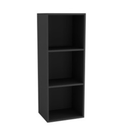 Wooden Bookcase Shelving Display Storage Shelf Unit Wood Shelves Multi Black - 3 Shelf 1