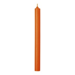 IHR Dinner Candle Tall Solid Coloured Unscented 25cm Orange