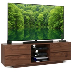 "Centurion Supports Avitus Premium Walnut with 4-Walnut Drawers and 3-Shelves 32""-65"" LED/OLED/LCD TV Cabinet Multi 1"