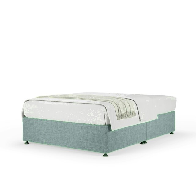 Duckegg Linen No Drawer Divan Base Super King