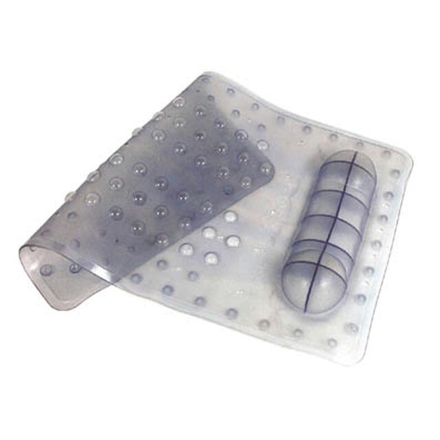 Vinyl 3 Assorted Bath Mat Clear