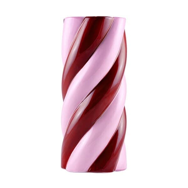 Que Rico Amor Del Color Pink/Maroon Camila Vase Pink