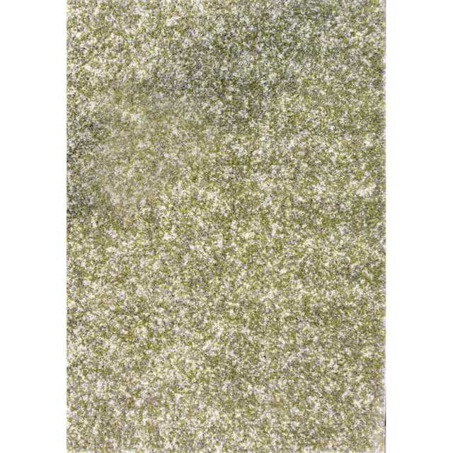 KUKOON Dark Green Grey Mottled Shaggy Rug 60cm x 110cm