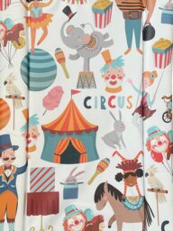 Babybase Padded Changing Mat 74 x 46cm Funky Circus White