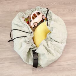 2-in-1 Toy Storage Bag & Playmat - Sage