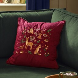 Furn Berry Woods Velvet Cushion