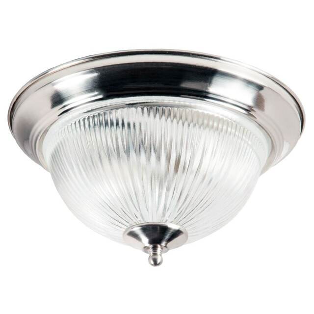 Traditional Satin Chrome IP44 Bathroom Ceiling Light Fitting Silver Satin Nickel 1