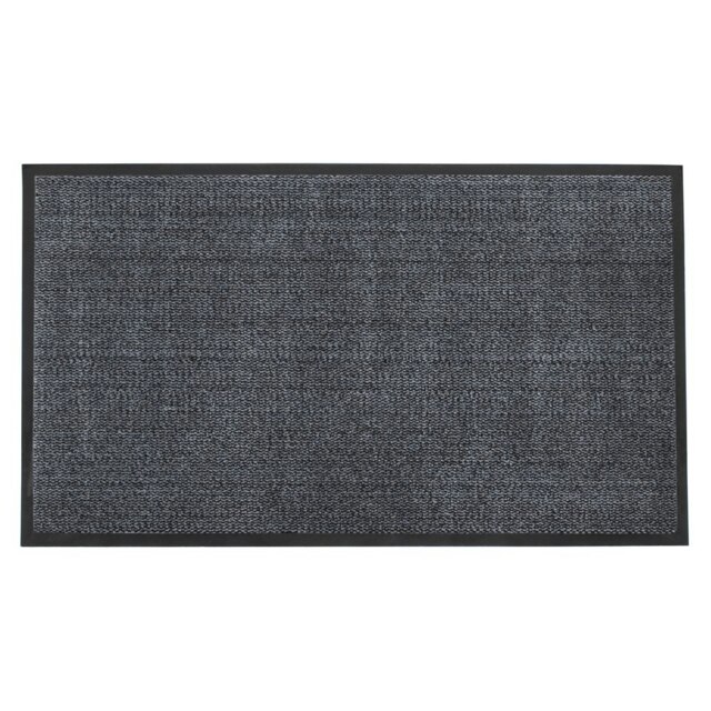 JVL Blue Black Heavy Duty Barrier Door Floor Mat, 80x140 cm
