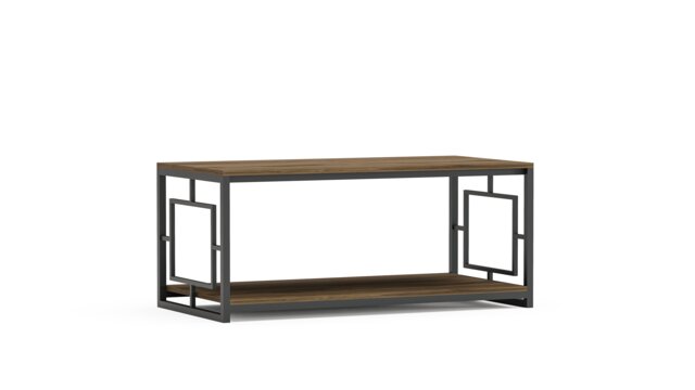 Decorotika Kelvin Metal Frame Coffee Table - W 120 cm x H 50 cm x D 60 cm