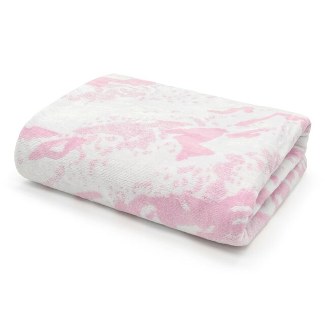 100% Cotton Opulent Marble Pattern Towels - Pink Pink Hand towel
